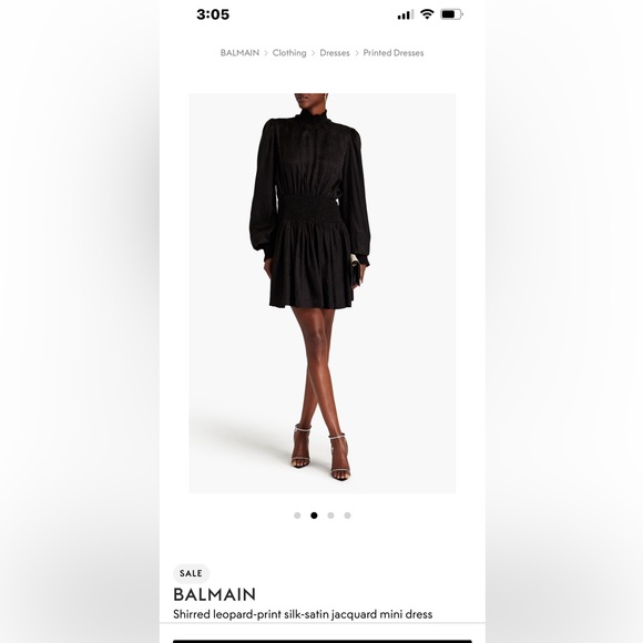 Balmain Dresses & Skirts - Balmain Black Long Sleeve Dress